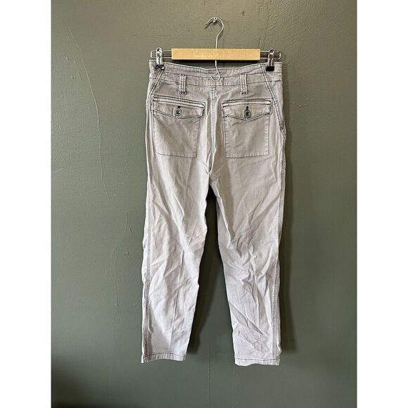 Anthropologie Womens Pants Gray Size 26 The Wanderer Floral Cotton Blend - Picture 2 of 3